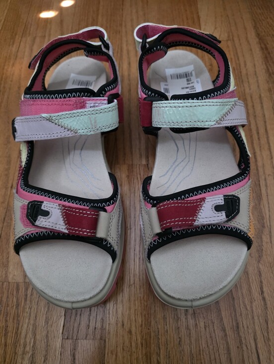 Ecco Shoes - Ecco Offroad Womens Multicolor Adjustable Sport Sandals 9/9.5 US